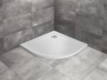 Radaway Cadita dus semirotunda Radaway Doros A Stone 90x90 cm, alb (acril aspect piatra) (sdra9090-01-04s)