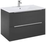 Roca Set mobilier baie (masca si lavoar cu doua sertare) Roca Elegant Plus 80x46xH55 cm, negru (A852019531)