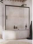 Radaway Idea Black PN DWJ+S Paravan cada cu usa glisanta 150x75 cm, profil negru (10042150-54-01l/10005075-54-01)