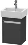 Duravit Ketho Vanity Masca lavoar baie suspendata 40x32xH55 cm, deschidere dreapta, gri inchis (graphite matt) (kt6630r4949)