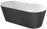Roca Cada freestanding ovala Roca Raina compozit 159x79 cm, alb/negru (A2484660X0)
