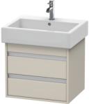 Duravit Ketho Vanity Masca lavoar baie suspendata cu 2 sertare, 55x44xH48 cm, crem (taupe matt) (kt663609191)