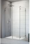 Radaway Cabina dus dreptunghiulara cu usa batanta si perete fix Radaway Arta II KDS 110x80 cm (386521-03-01R/386104-03-01/386110-03-01)