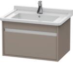 Duravit Ketho Vanity Masca lavoar baie suspendata cu 1 sertar, 65x47xH41 cm, gri (basalt matt) (kt666304343)