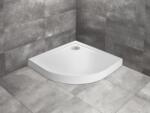 Radaway Cadita dus semirotunda Radaway Doros A Compact Stone 90x90 cm, alb (acril aspect piatra) (sdra9090-05-04s)