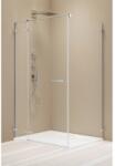 Radaway Cabina dus dreptunghiulara cu usa batanta si perete fix Radaway Arta II KDJ 80x70 cm (386420-03-01L/386040-03-01L/386019-03-01)