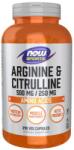 NOW NOW Arginine & Citrulline - 240 vcaps