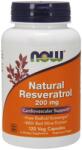 NOW NOW Natural Resveratrol with Red Wine Extract, 200mg - 120 vcaps