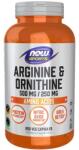 NOW NOW Arginine & Ornithine, 500/250 - 250 vcaps