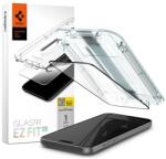 Spigen Apple iPhone 15 Plus ez fit képernyővédő üveg (2.5d, betekintés védelem, 0.2mm, 9h) átlátszó (AGL07119)