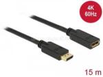 Delock DisplayPort 1.2 bővítőkábel 4K 60 Hz 15 m (DL84908) (DL84908)