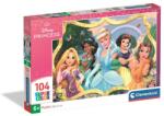 Clementoni 104 db-os Szuper színes puzzle - Disney Hercegnők (25058)