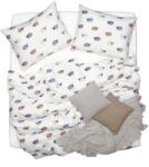 Scanquilt FLANEL ágyneműhuzat, bárányok, krémszín, 140 × 200/70 × 90 cm (31930)