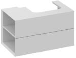 RAVAK SD Lite 80 B/J fürdőszobai szekrény mosdó, smoke grey, balos X000001877 (X000001877)
