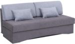 POHODA Kárpitozott, karfa nélküli, kihúzható háromszemélyes kanapé mindennapi alváshoz PAUL szürke 8590828933830 (PO0066)