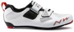 NorthWave Tribute 2 Carbon triatlon kerékpáros cipő, SPD-SL, fehér, 45-ös