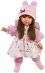 Llorens Llorens: Sara 35cm-es baba rózsaszín virágos szoknyában (53556L) - jatekshop