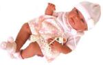 Llorens Újszülött lány baba csillagos ruhában 38cm (73812) - jatekshop