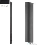 Radeco TORGET PLUS 3 1200x334 design radiátor, MERKURY 8 (selyemfényű fekete) színben (Radeco_TORGET_PLUS_3_MERKURY8)