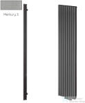 Radeco TORGET PLUS 3 1200x334 design radiátor, MERKURY 3 (metál világosszürke) színben (Radeco_TORGET_PLUS_3_MERKURY3)