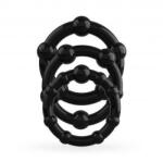 Crushious péniszgyűrű készlet Crushious - Triple Bead, fekete