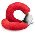 Crushious Szőrös billincs csuklóhoz Crushious - Love Cuffs, piros