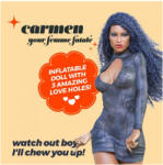 Crushious - Carmen The Femme Fatale felfújható baba