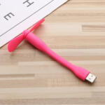  Hordozható, Mini USB Ventilátor Erőteljes Motorral, Rugalmas, Több Szögben Állítható Kivitelben - Pink (YGZ-111_pink)