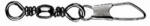Mustad Barrel Swivel With Safety Snap 1/0×A5 6db Forgó Snap Kapoccsal (M8260100)