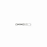 Mustad Barrel Swivel With Interlock Snap 7×B3 10db Forgókapocs (M8270007)