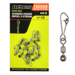 Nevis Feeder Csúszó Karabiner Biztonsái Kapoccsal M 10db (5556-002)