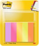 3M Jelölőcímke papír 5x50lap 15x50mm 3M Postit Energetic vegyes színek (LP6705TFEN)