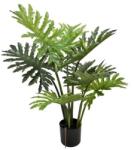 DD Selyemvirág filodendron, 9 levéllel cserepes műanyag 85 cm zöld (1311-3J-9L)
