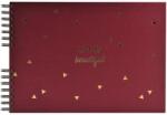 Exacompta Fotóalbum spirál 32x22cm 25lap Exacompta Life piros (EX16453E)