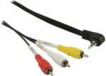 Nedis Jack 3.5 / 3 x RCA (audio/video) 1m kábel CVGL22400BK10