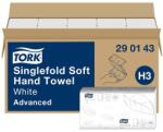 Tork Kéztörlő Z hajtás 2 rétegű 250lap H3 rendszer Advanced Tork Singlefold fehér (KHH351H)
