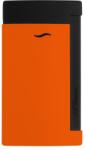 S.T. Dupont Slim 7 Fluo orange, élénk narancssárga és matt fekete színű szivar öngyújtó erős szúró lánggal (027769)