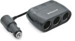 Phonocar 05223 PlugPlay szivargyújtó elosztó aljzat, 3 szivargyújtóra és 2 USB-re, 12/24V