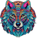  Fa puzzle 200 db-os színes A3 méretű - Farkas