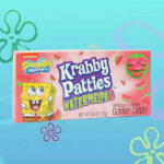  SpongeBob Krabby Patties Watermelon görögdinnyés herkentyűburger formájú gumicukor 72g - vegyesbolt