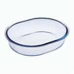 Ocuisine Vas termorezistent oval pentru placinta 25x20x6cm, 1.5L, Glass Bakeware (40620)