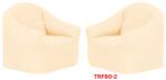 DELFIN Huse Elastice Pt Fotolii Set Cu 2 Buc. , Creponate, Cod TRF90-2