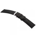 STAILER Premium Water Resistant bőr óraszíj, fekete 22/20 L - oraszij