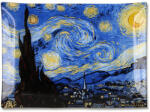 CARMANI Van Gogh Csillagos Éj üvegkínálótál - 28x20 cm (IMO-CHH-198-3002)