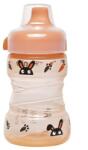 Nip Trainer Cup Tanulópohár Nyuszi, kupakos, cseppmentes itatőcsőrrel (260 ml/db) - diaper
