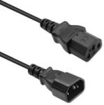 Qoltec Hosszabbító kábel IEC C13/C14 | 3x1.00mm2 | 5m (53899)