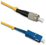 Qoltec Patchcord optikai kábel FC/UPC - SC/UPC | Egymódusú | 9/125 | G652D | Simplex | 2m (54316)