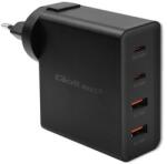 Qoltec GaN POWER PRO töltő | 2xUSB-C | 2xUSB | 130W | 5-20V | 1.5-5A | PD | Laptop | Okostelefon | Fekete (52383)