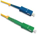 Qoltec Patchcord optikai szál SC/APC - SC/UPC | Egymódusú | 9/125 | G652D | Simplex | 2m (54290)
