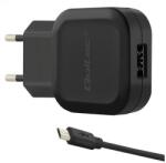 Qoltec Töltő 12W | 5V | 2.4A | USB + Micro USB kábel (50195)